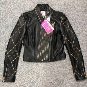 Iconic Versace for H&M Studded Leather Jacket